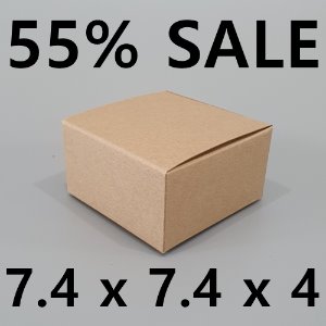 크라프트  납작틴캔들상자  1박스 1,200개 (50퍼센트세일)